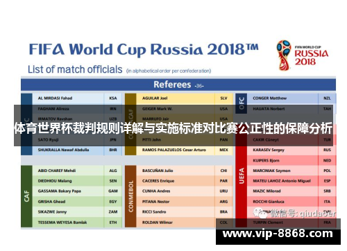 体育世界杯裁判规则详解与实施标准对比赛公正性的保障分析