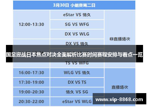 国足迎战日本焦点对决全面解析比赛时间赛程安排与看点一览 国足迎战日本焦点对决全面解析比赛时间赛程安排与看点一览